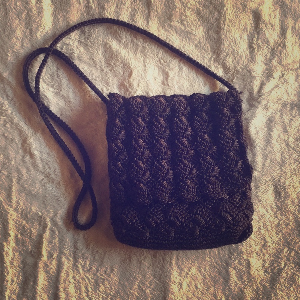 THE SAK Bohemian Chic Crochet Crossbody purse